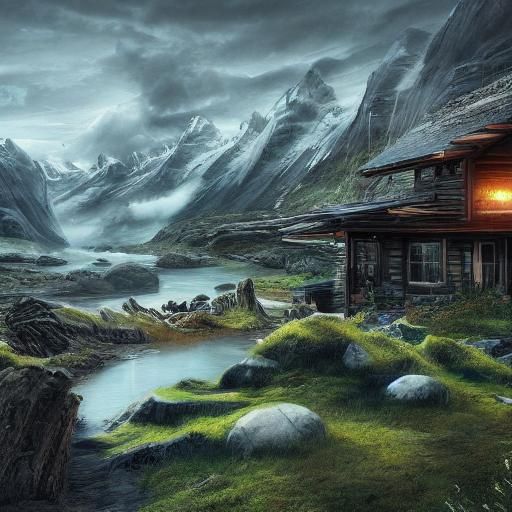 Crystal Metronome on Stone in Tundra Concept Art