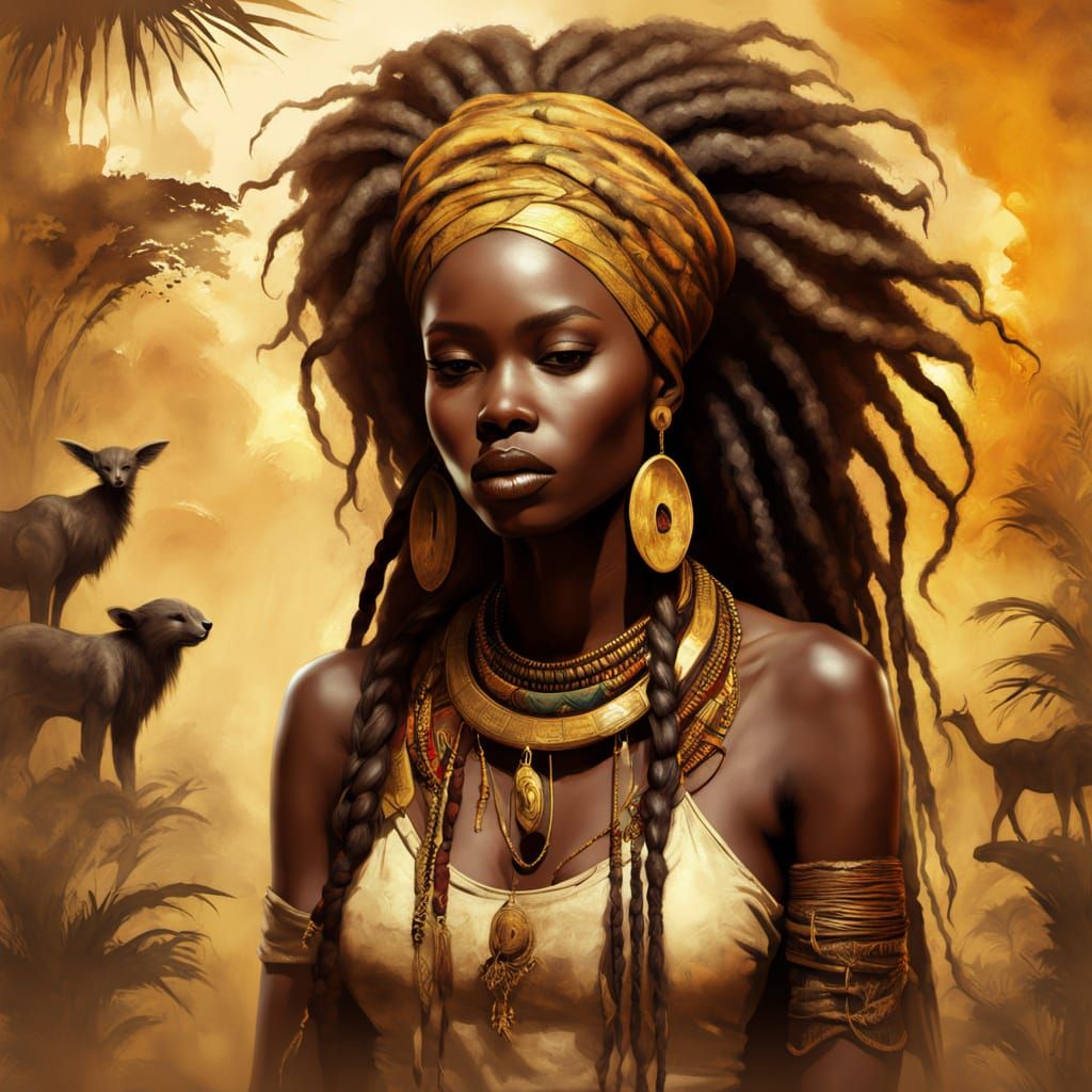 Ethereal Beauty in African Voodoo Inspiration
