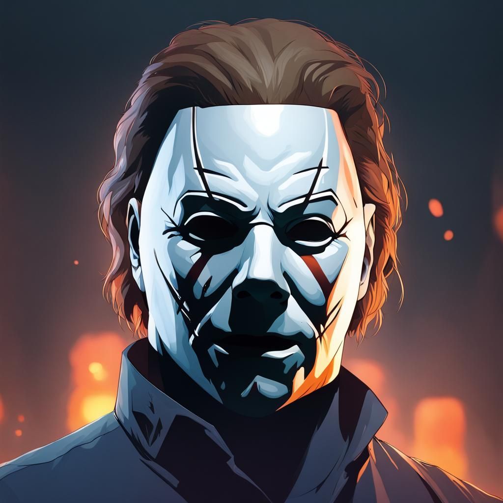 Michael Myers Portrait in Hyperdetailed Digital Art