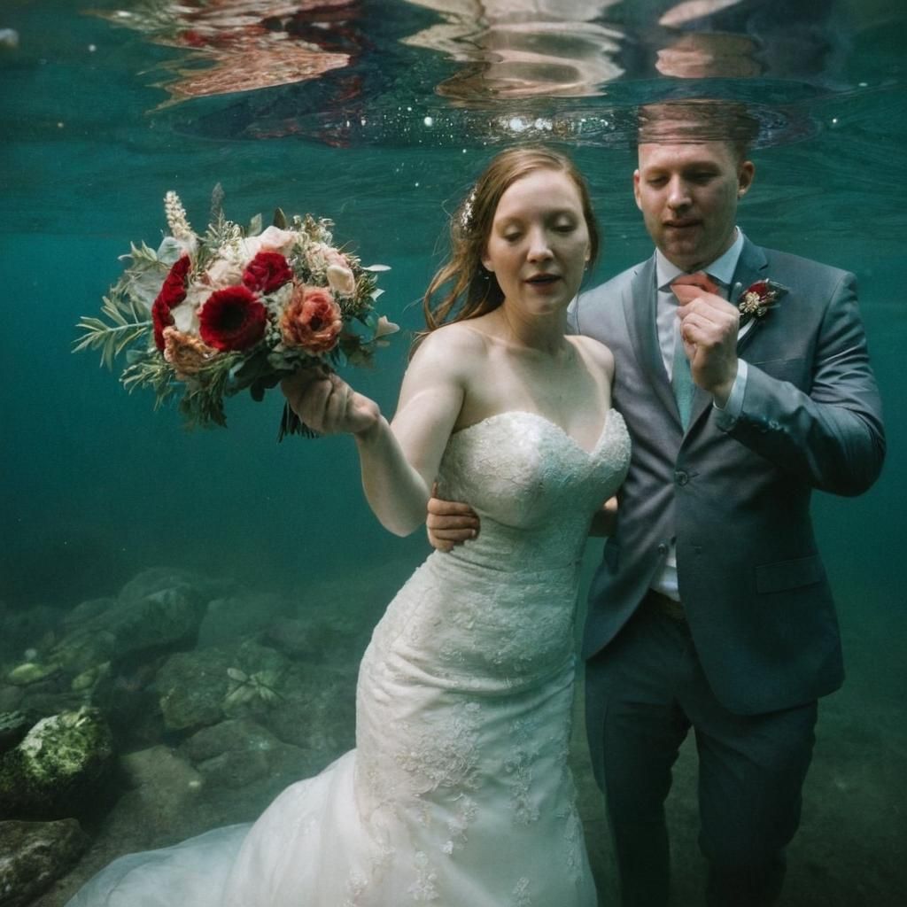 Underwater Wedding in Style of Alyssa Monks