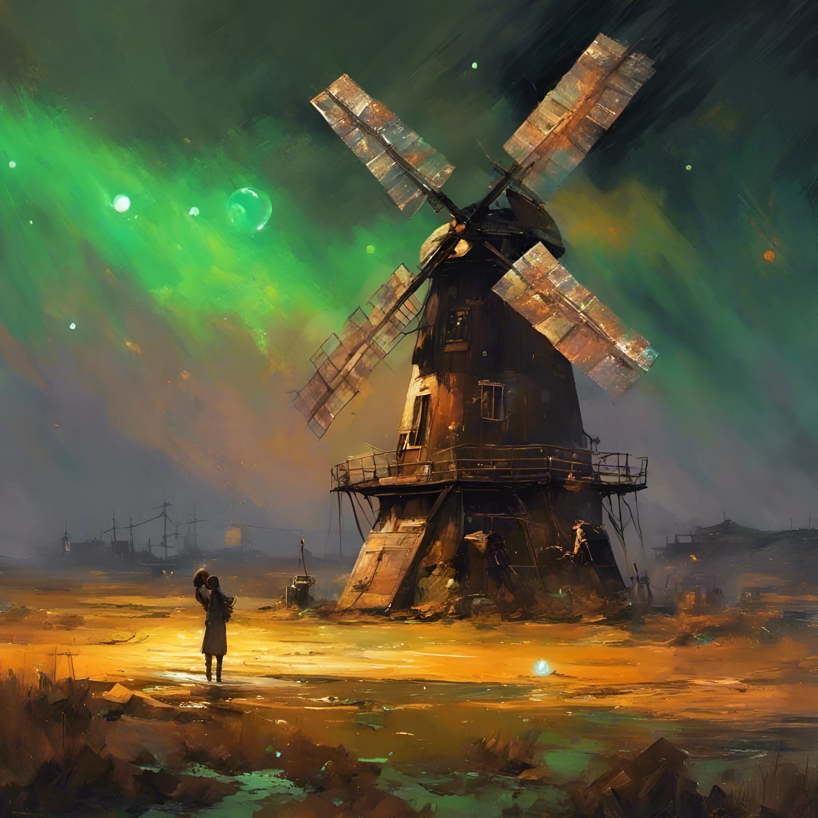 A fan-tastic windmill artwork
