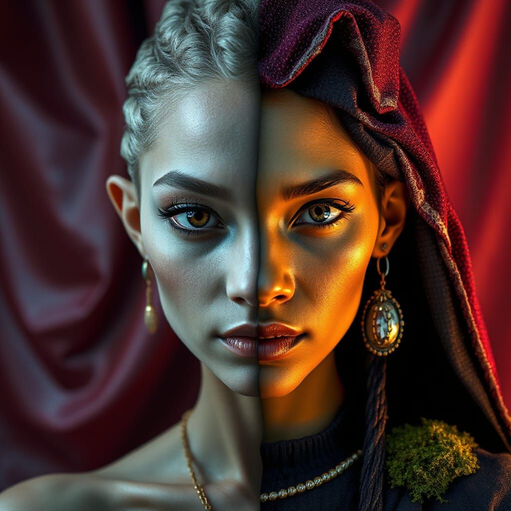 Alien Woman: Child and Elder in Digital Art