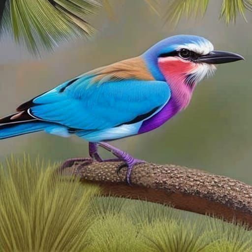Lilac-breasted Roller: African bird known for its acrobatic ...