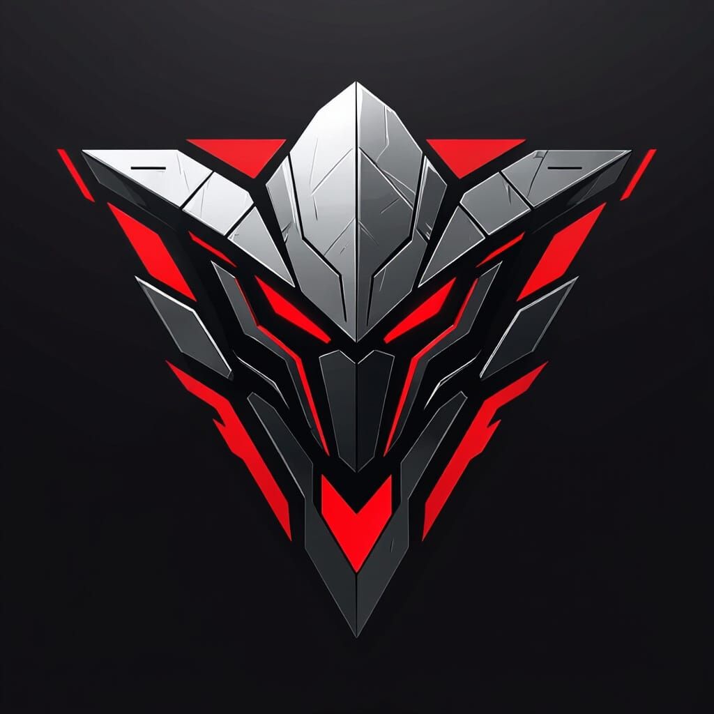 Delta Force eSports Team Logo in Futuristic Style