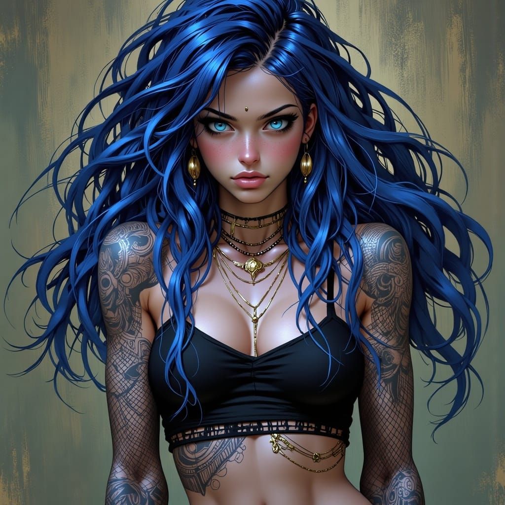 Predatory Grace: A Matte Painting of Wild Beauty