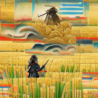 Samurai in the wheat fields