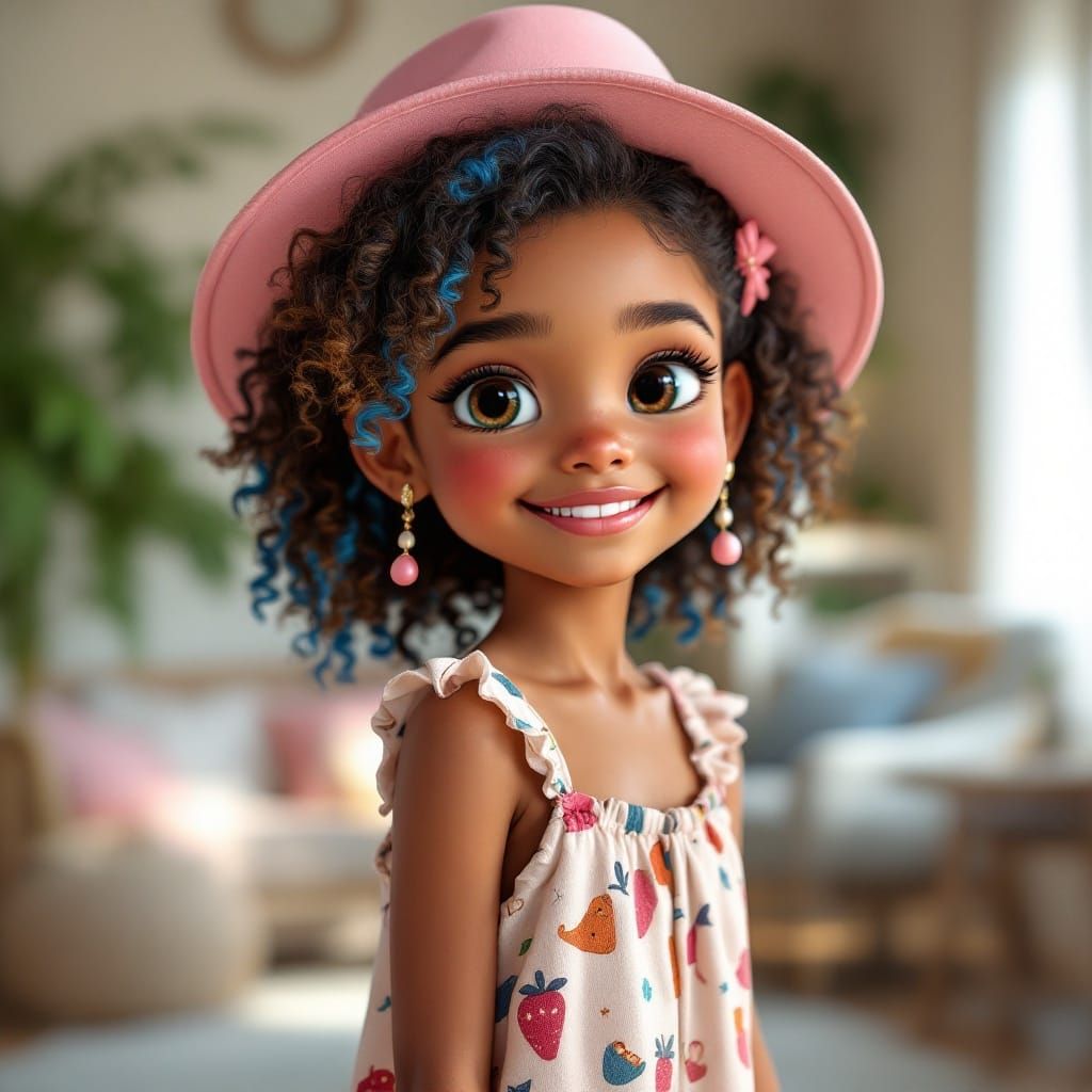 Hyper-Realistic Portrait of a Young Girl in 8K