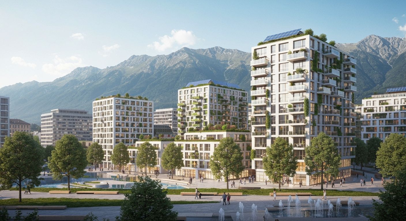 Sustainable Innsbruck Cityscape with Parametric Architecture