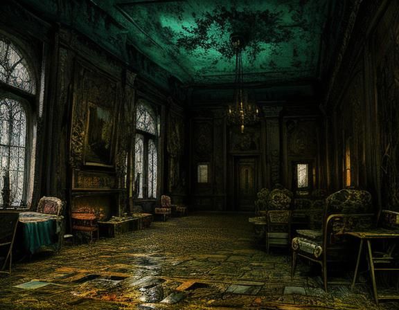 Expressionist Dieselpunk Car in Renaissance Horror Style