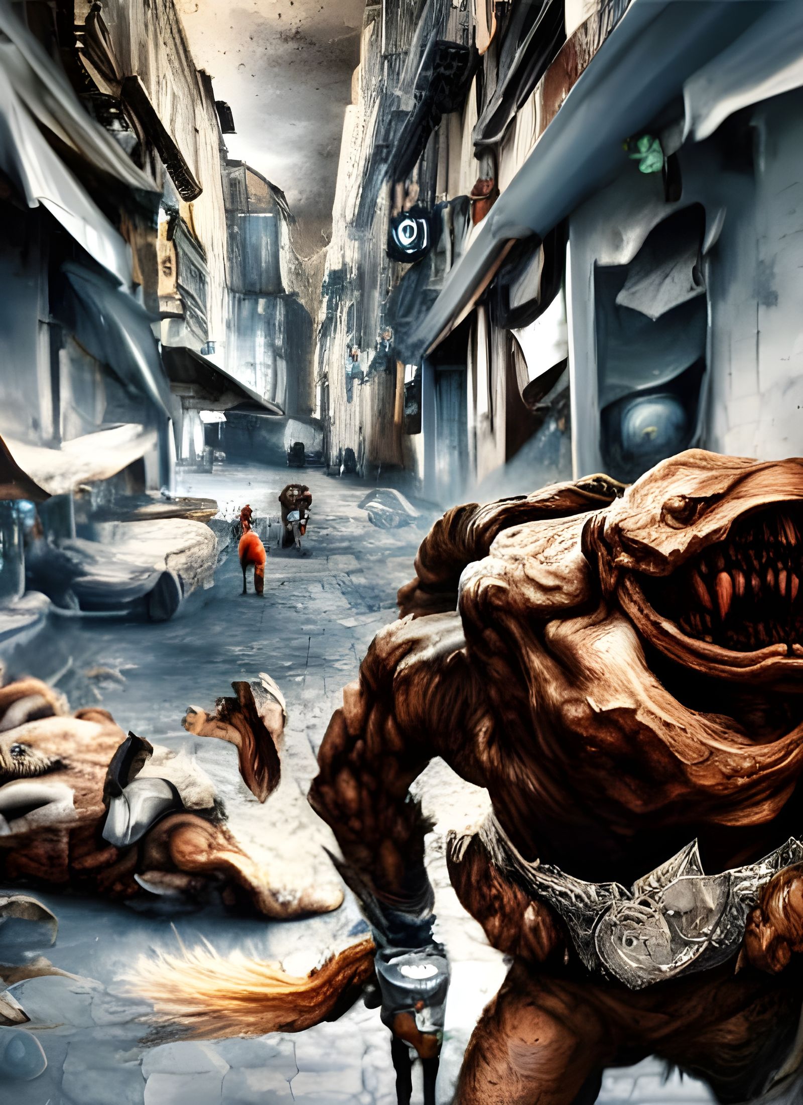 Hyperrealistic Concept Art with Intricate 3D Details