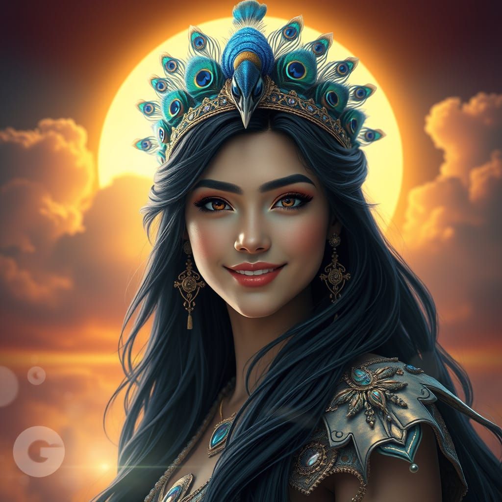 Majestic Goddess in Fantasy Realm