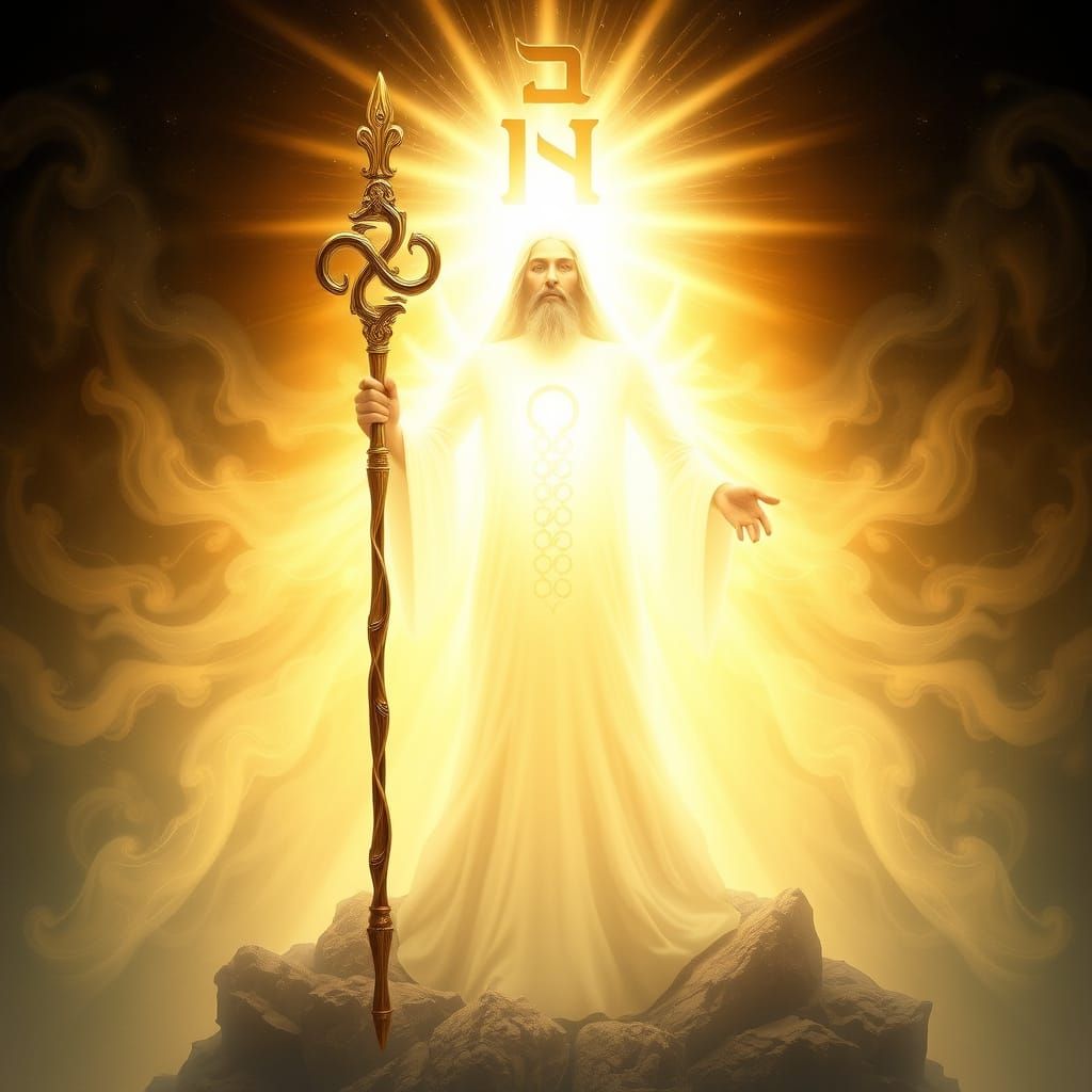 Radiant Supreme Being Unites Humanity in Golden Light