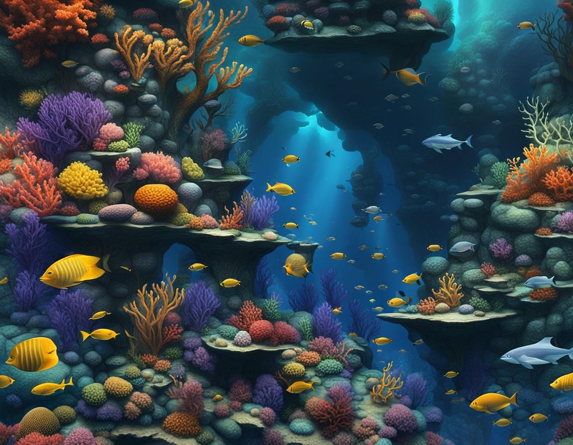 Mesmerizing Deep Sea with Ethereal Glow