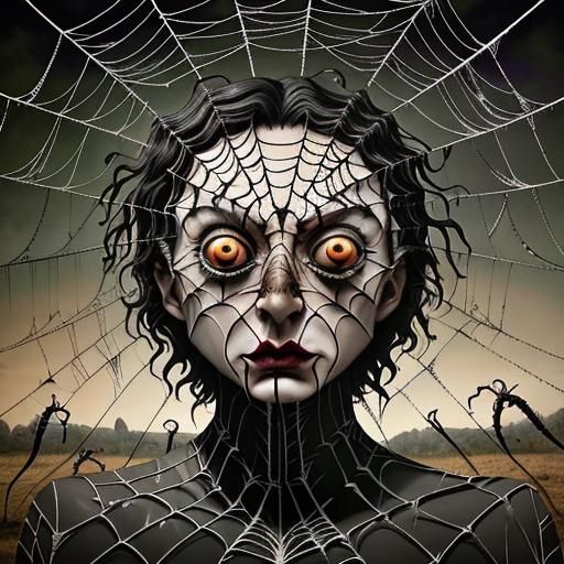 Pagan with Spiderweb Eyes: A Surreal Vision