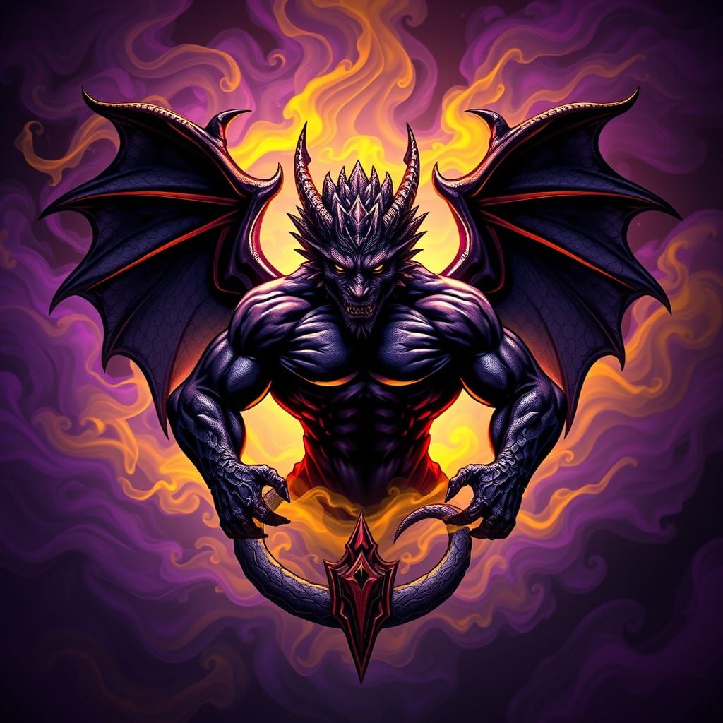 Dark Fantasy Gym Logo in Hyperdetailed Art Nouveau Style