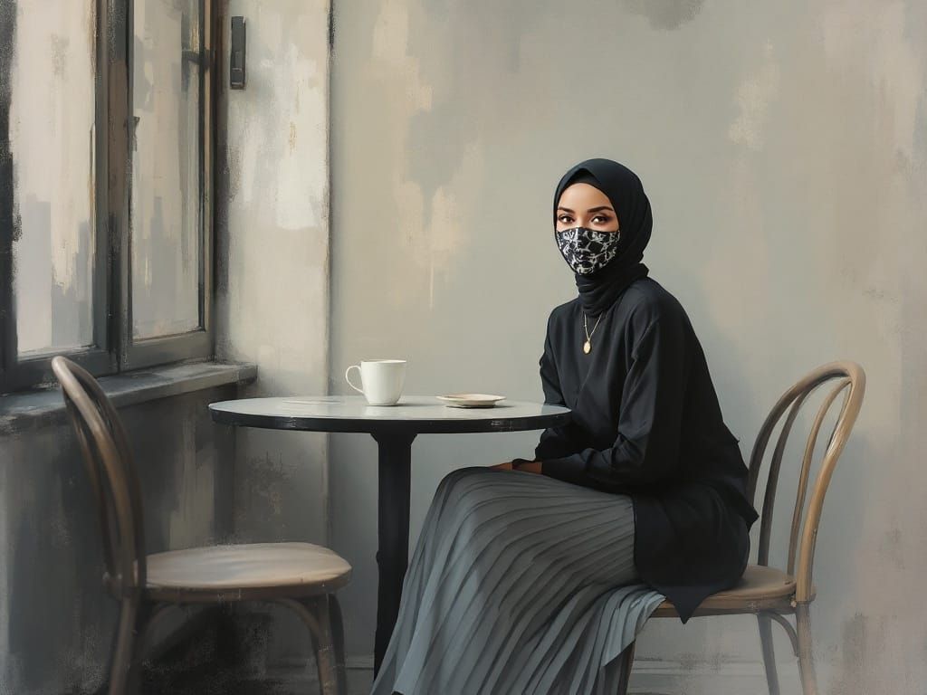 Ethereal Café Reflection