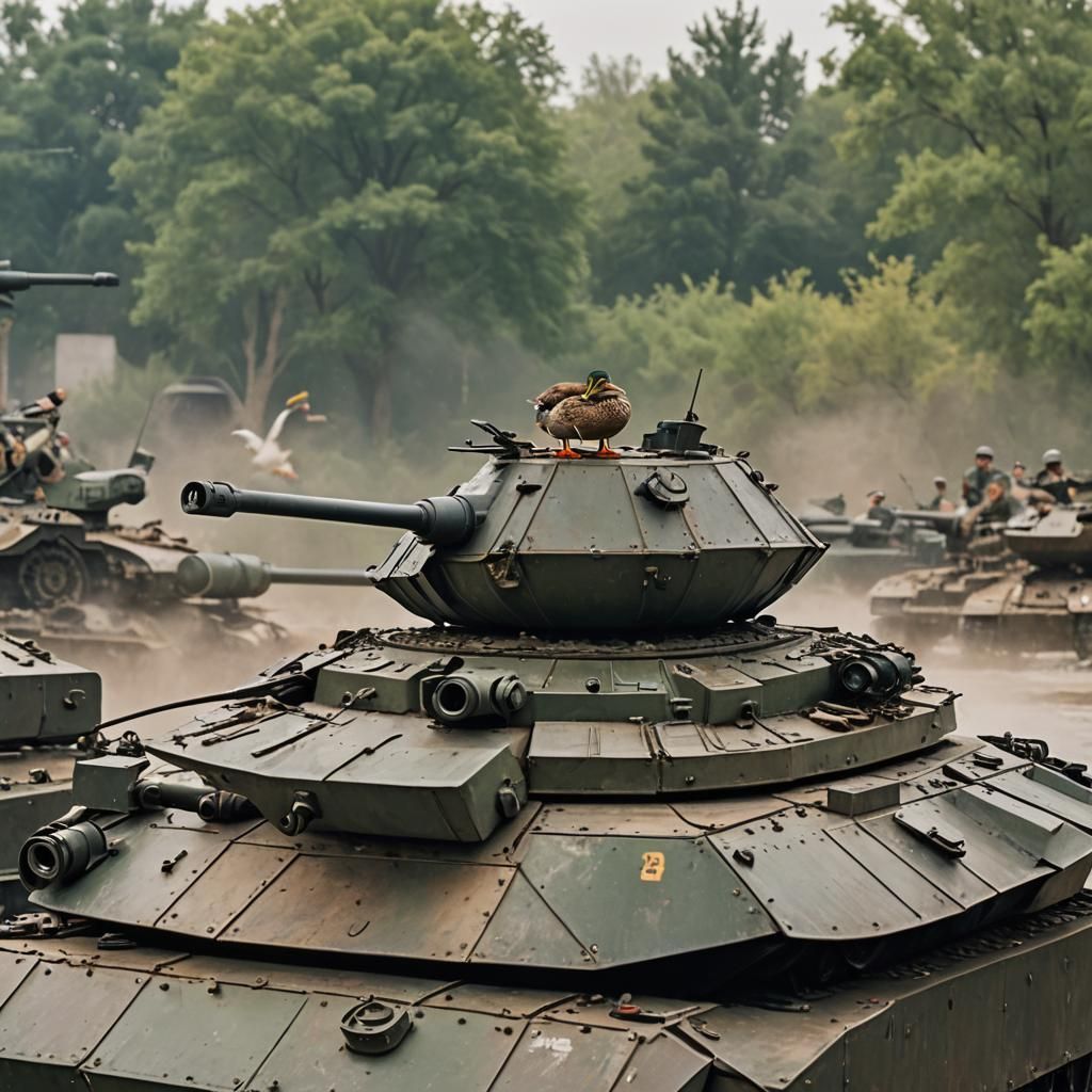 Armored Duck on a Tank
