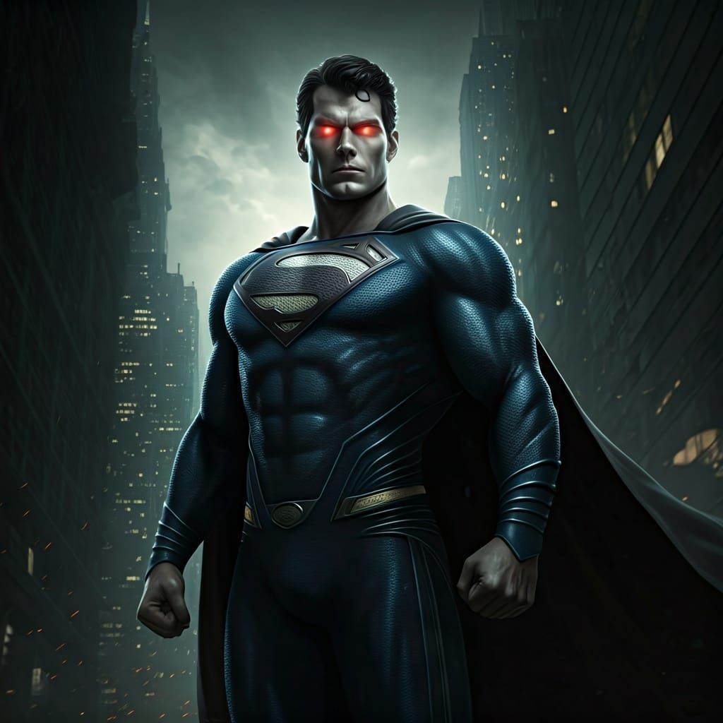 Superman vs. Doomsday in Gritty Comic Style