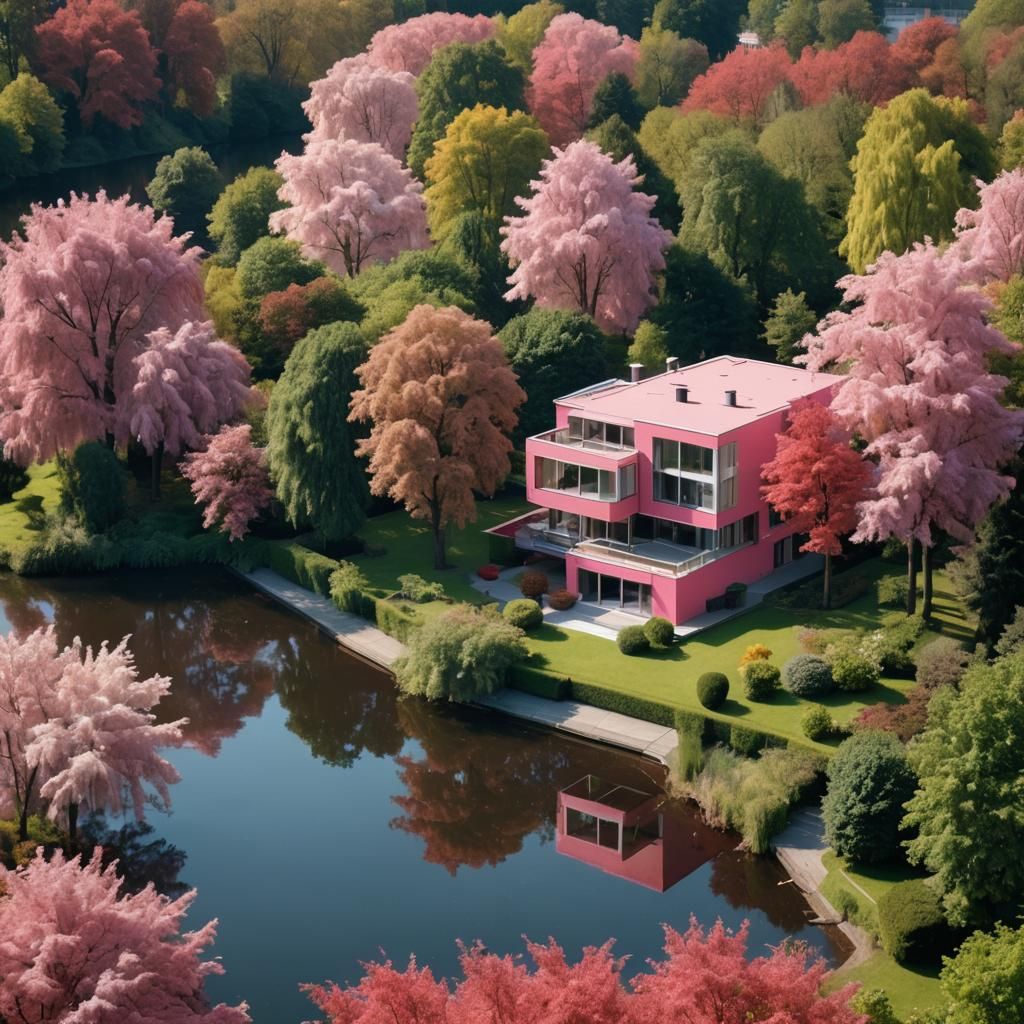 Bauhaus Plush House on Blood Lake