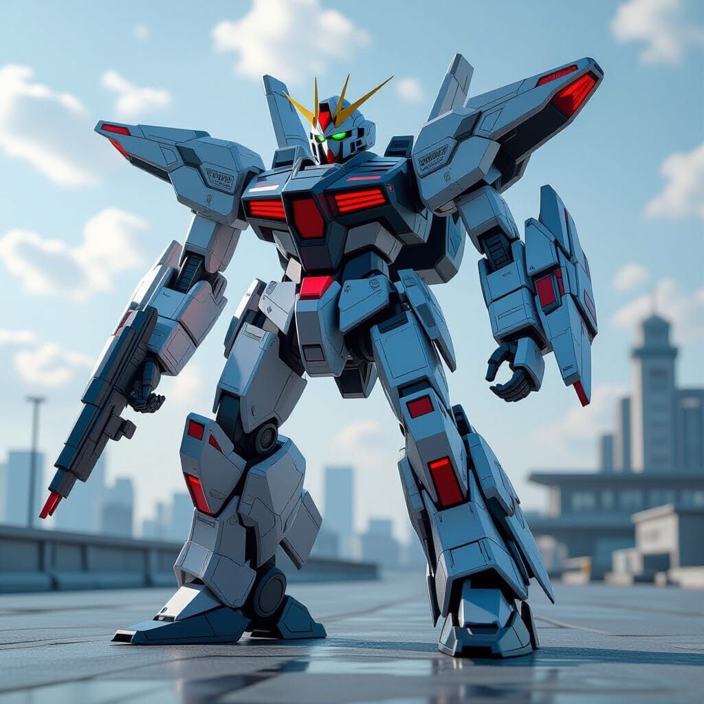 Robotech Macross Hybrid Aerospace Fighter Mech in Cinematic ...