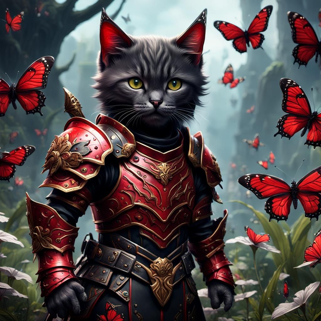 Kitten Warriors in Detailed Fantasy Concept Art