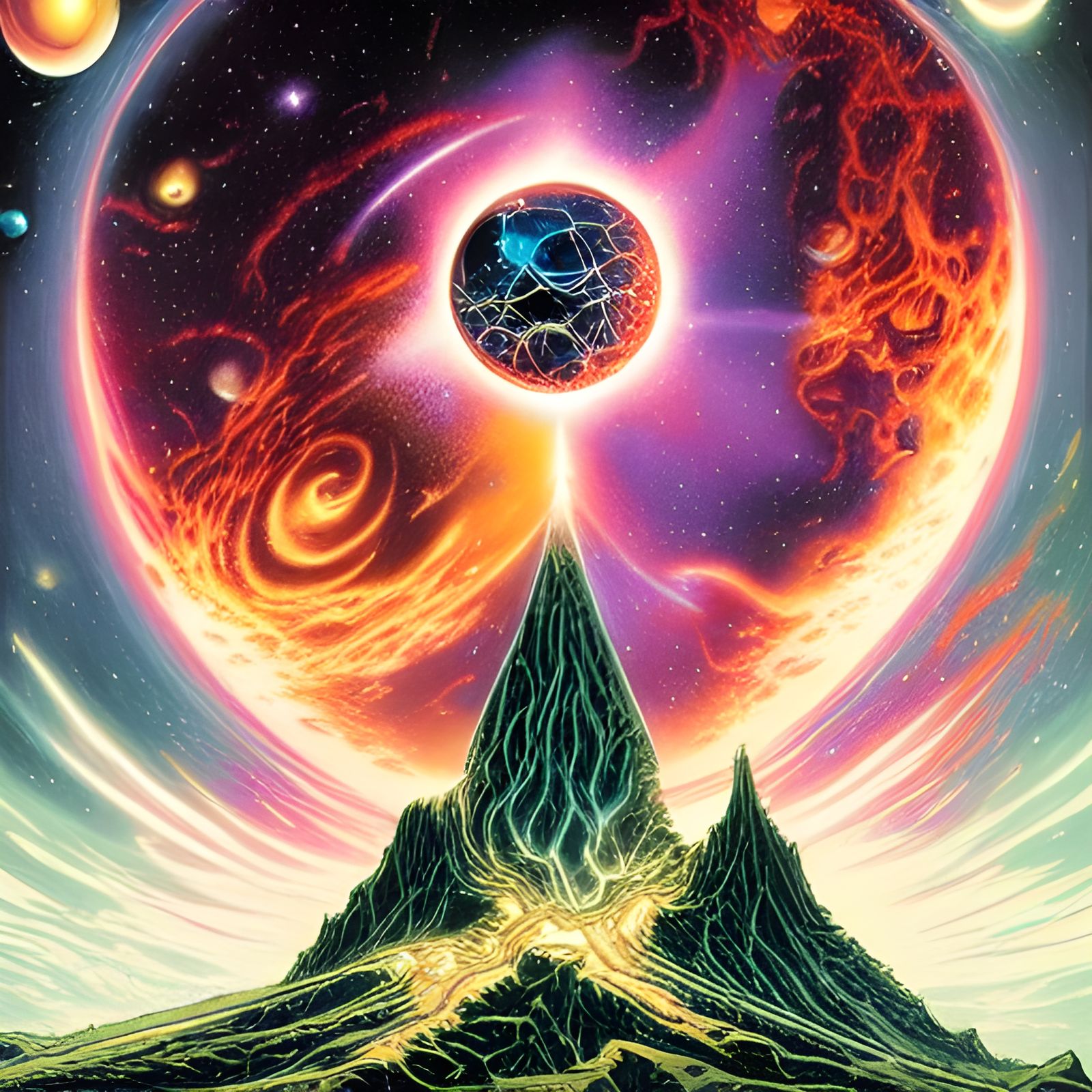 Cosmic Cataclysm Comic Book Cover Art