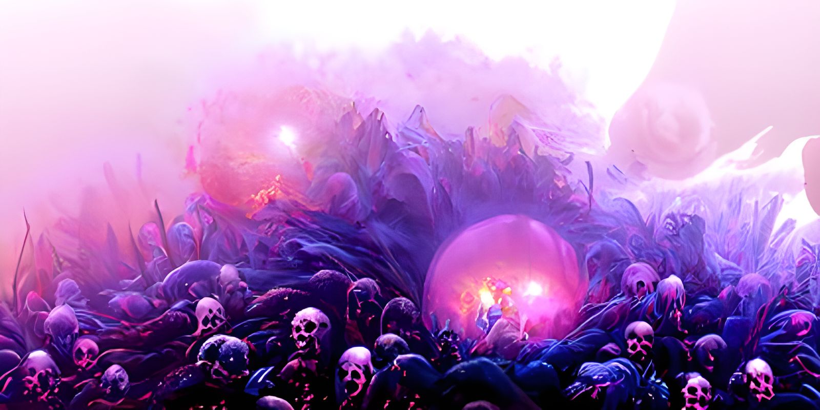 Pearlescent Hellscape in Hyperdetailed Ethereal Style