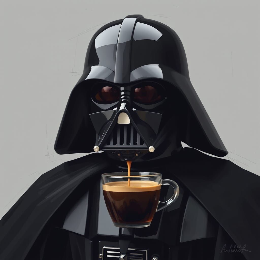 Cyberpunk Futuristic Coffee Machine