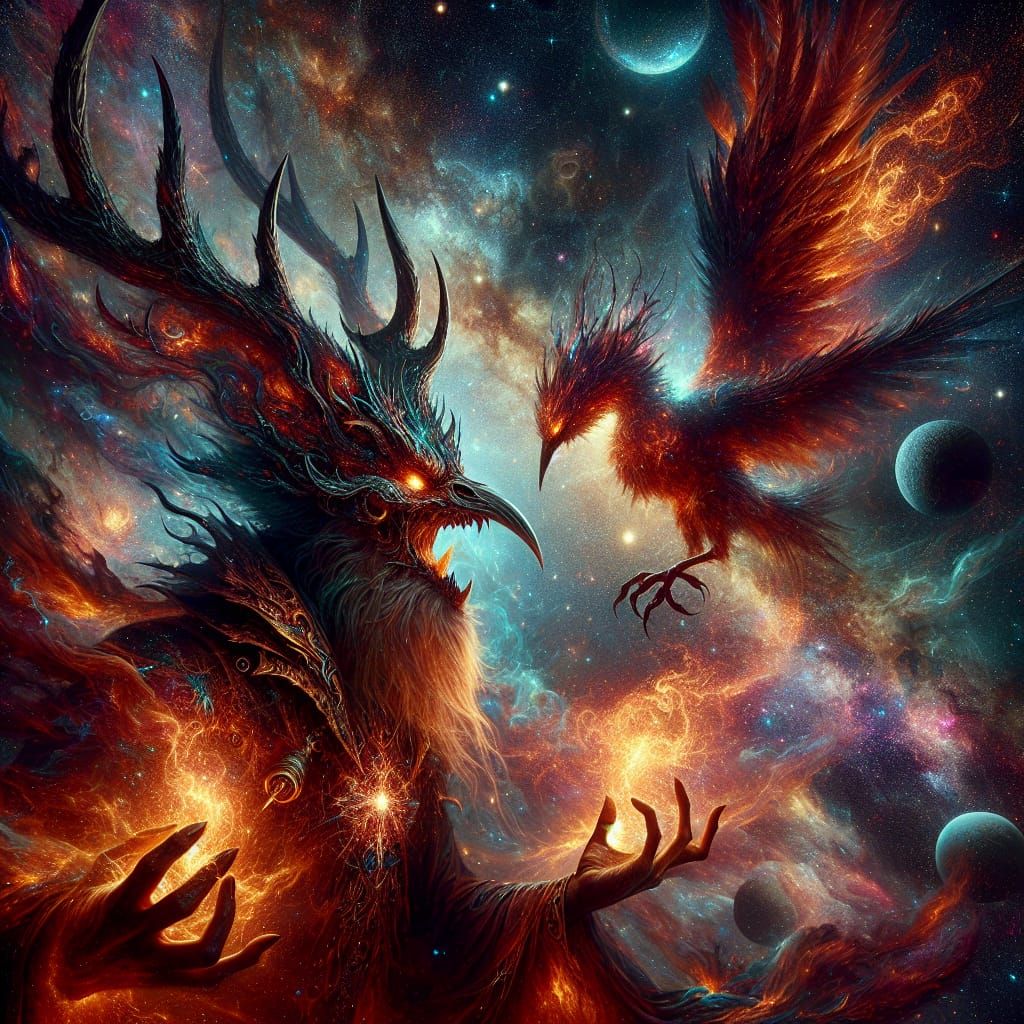 Sinister Sorcerer Transformed by Cosmic Firebird
