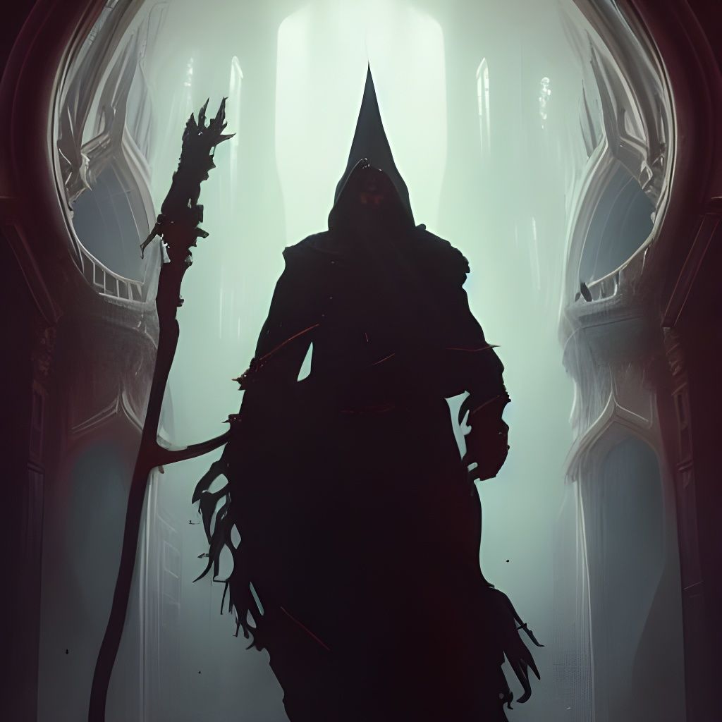 Dark Fantasy Evil Wizard Concept Art
