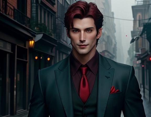 Charming Vampire Portrait with Ethereal Lighting