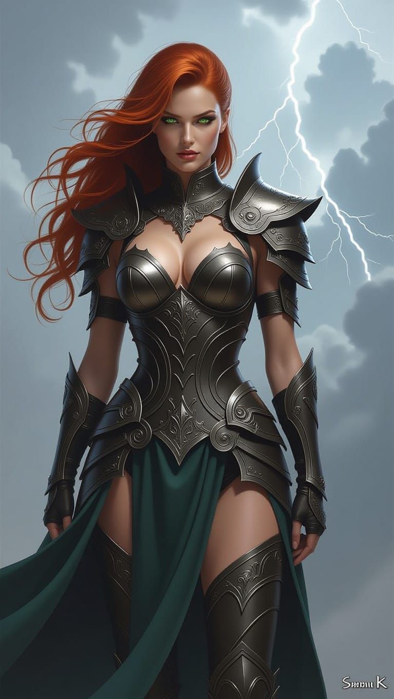 Valkyrie Goddess Empowered by Cosmic Power