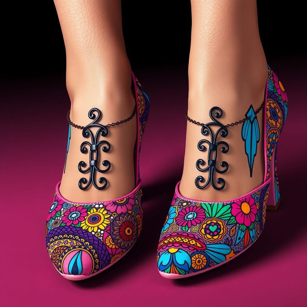 Zentangle Shoes: Feminine & Delicate Patterns