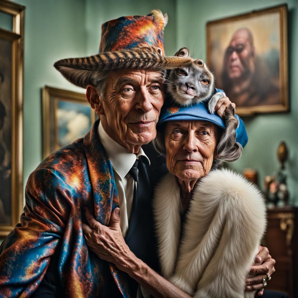 Exotic Party: Emotional Portraits in Hyperrealism