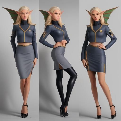 Elven Pilots: Flight Suits and High Heels