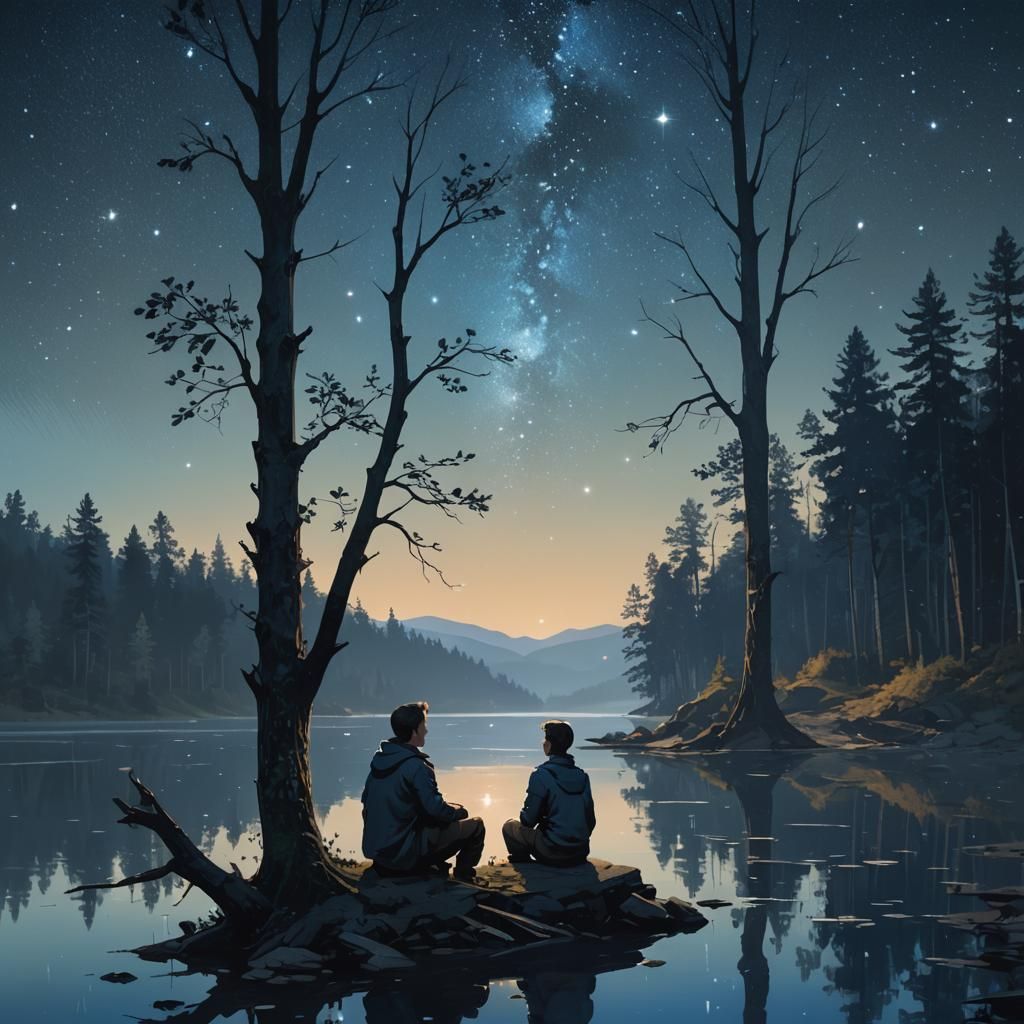 Wadim Kashin Under Starry Night Sky