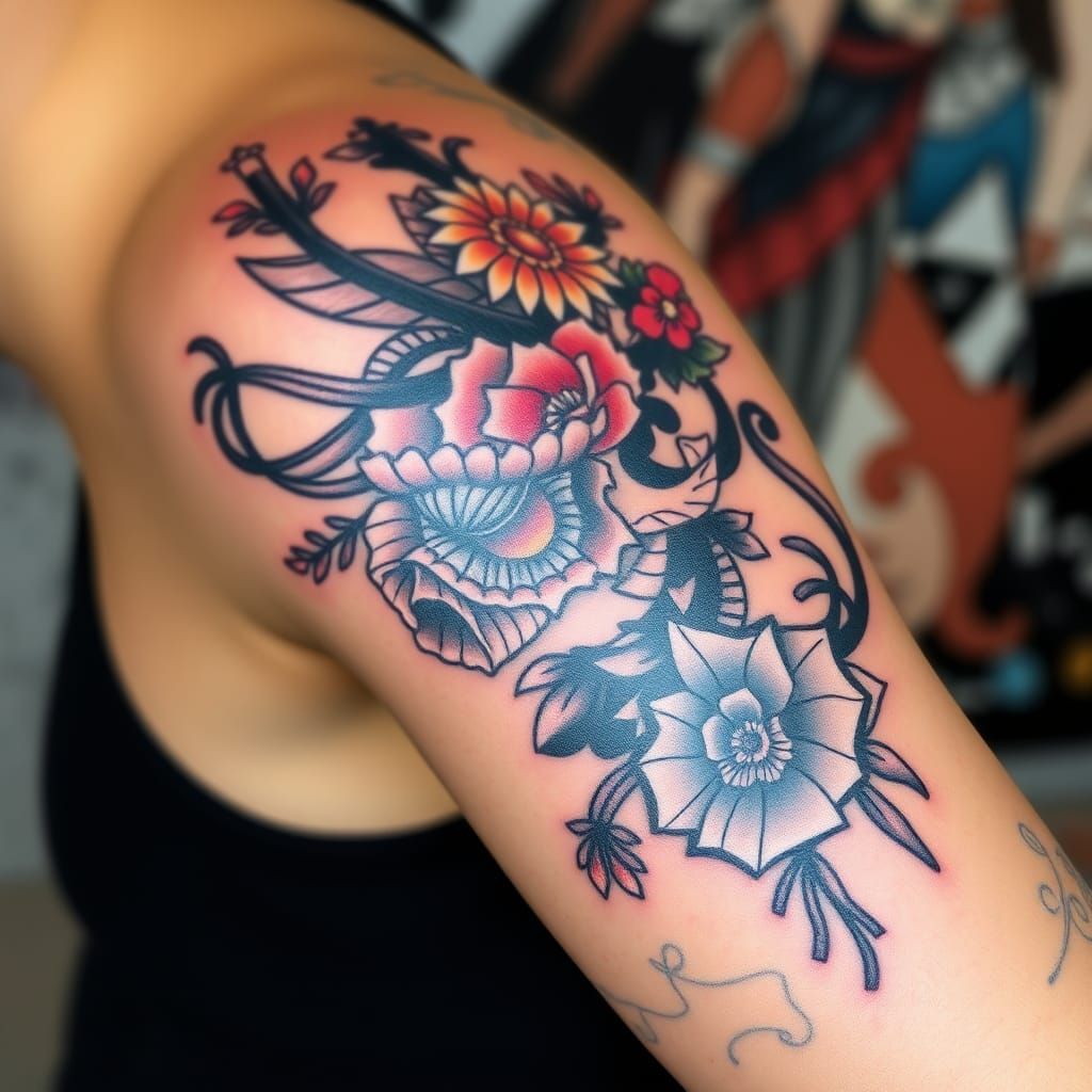 Detailed Tattoo Art in Dr. Woo Style