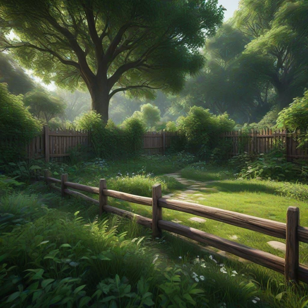 Vibrant Backyard Oasis in Fantastical Style