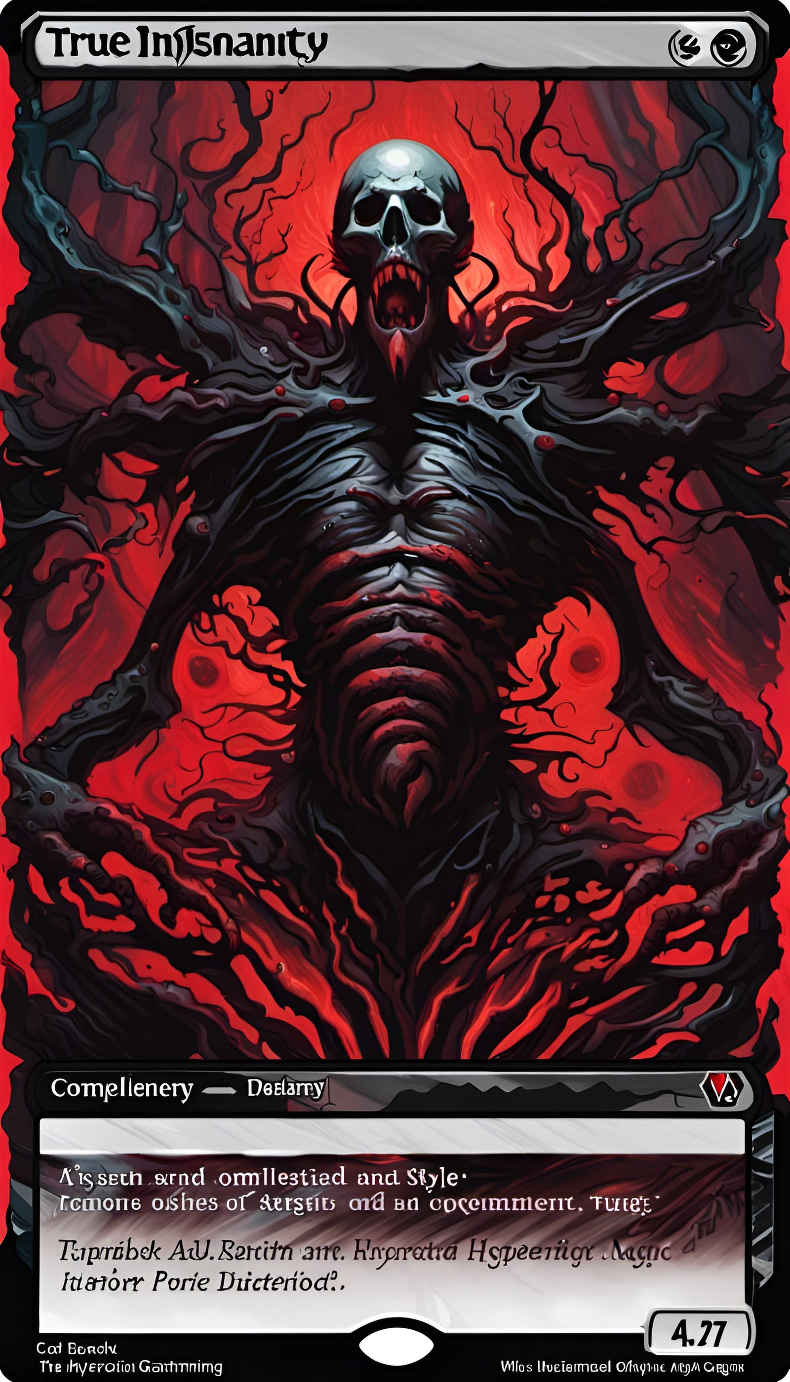 Magic Card: True Insanity in Abstract Horror Style