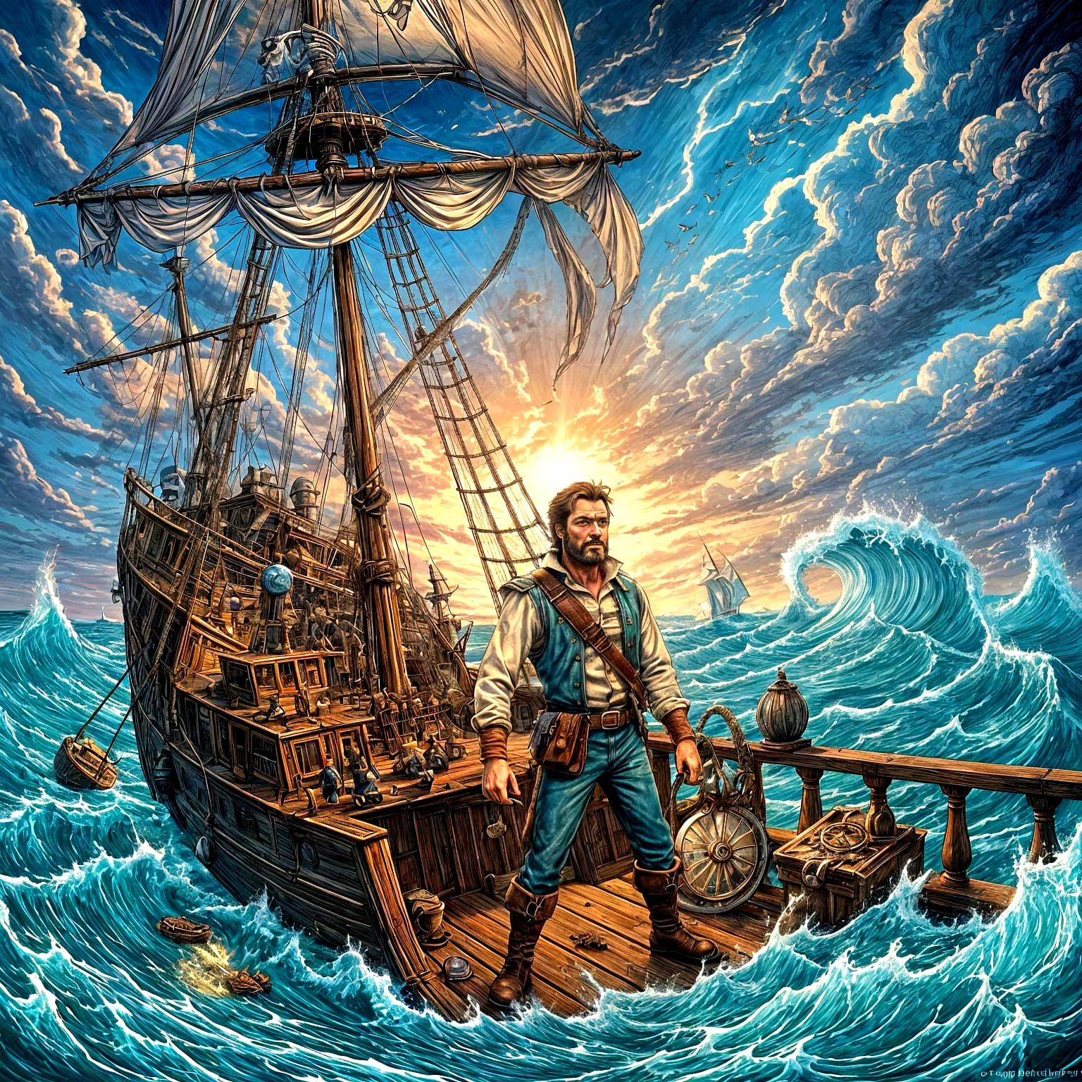 “Excuse me!  Excuse me Sir!!!  Oh I say!  You seem to have lost a big part of your ship!”