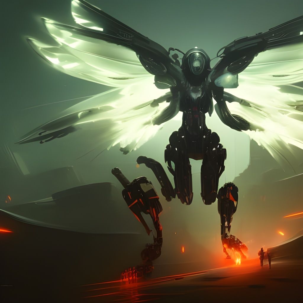 Destiny 2 Vex Harpy in Cyberpunk Style