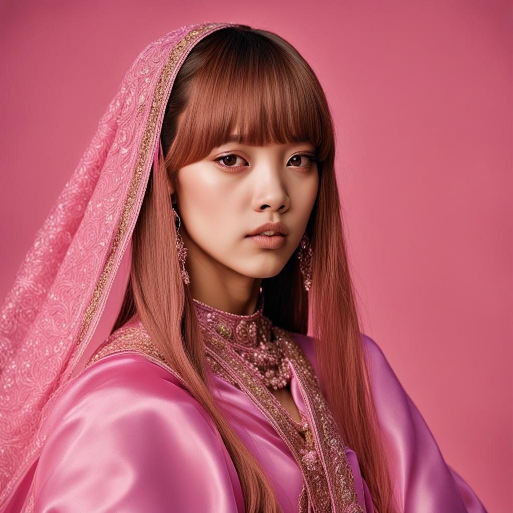 Woman in Pink Saree: Professional Portrait Photography