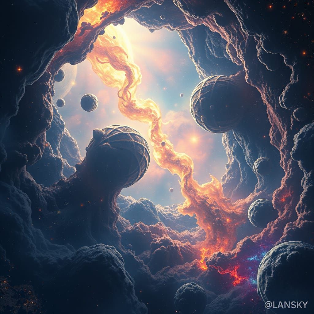 Celestial Genesis Unfolds in a Majestic Void