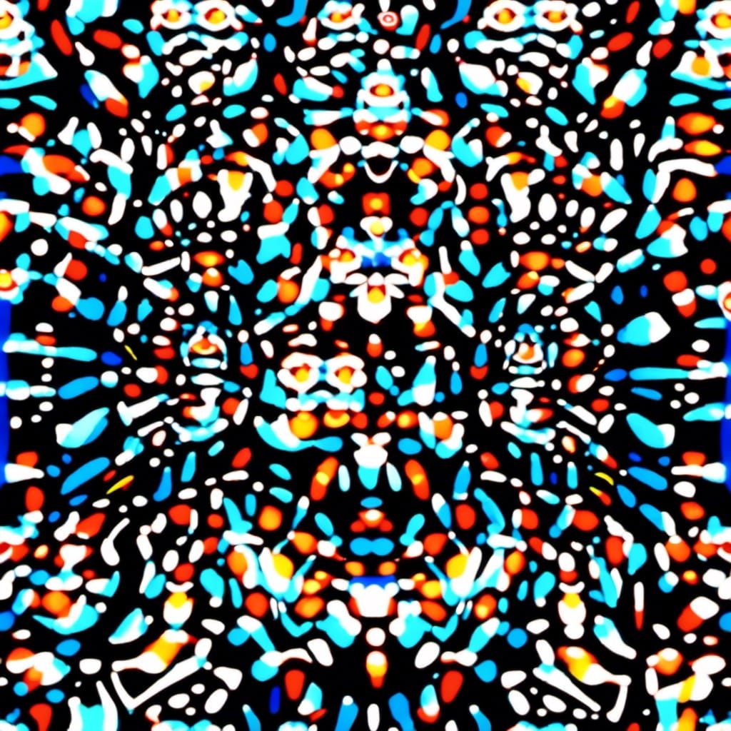 Surreal Faces in Scribbled Ink Style