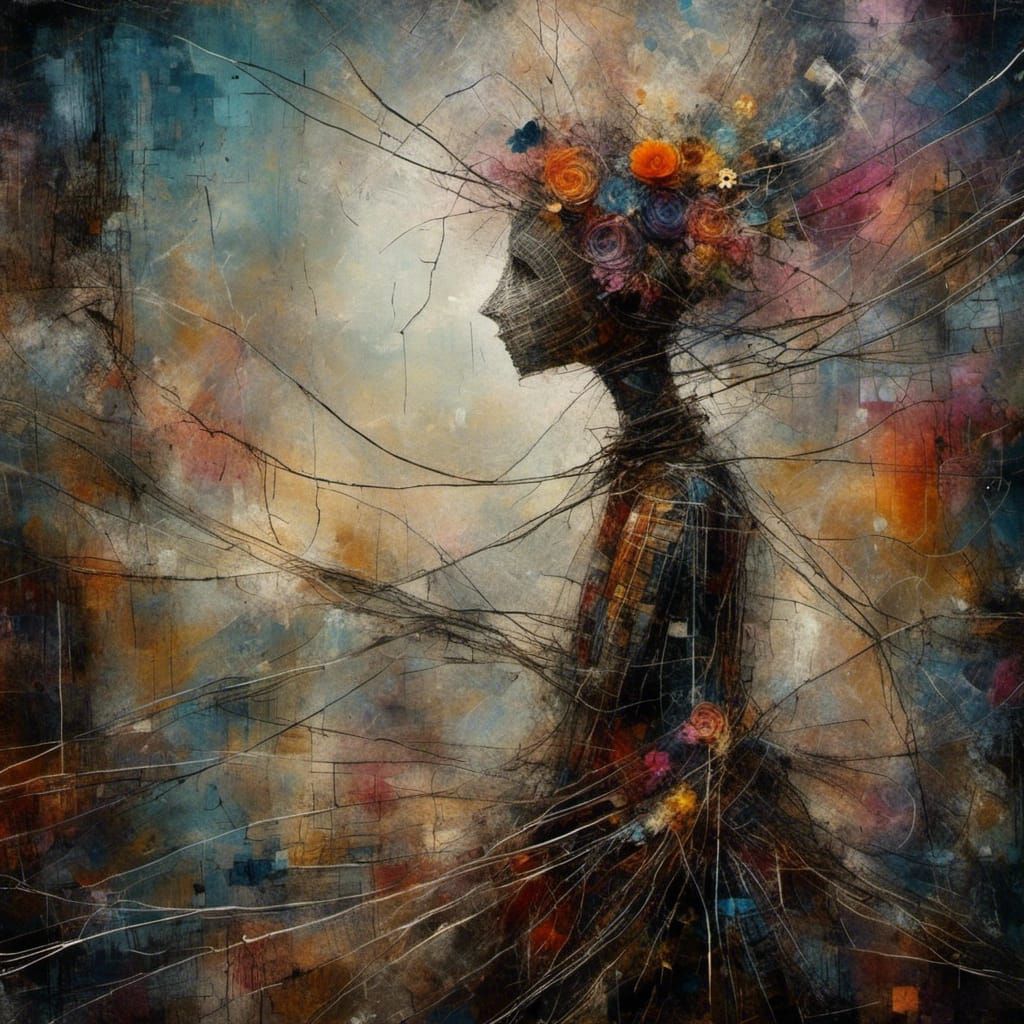 Enchanted Forest Scarecrow with Glowing Eyes