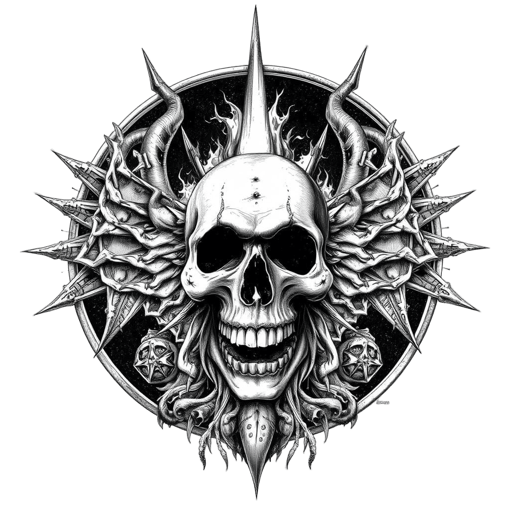 Dystopian Logo in Steadman Style