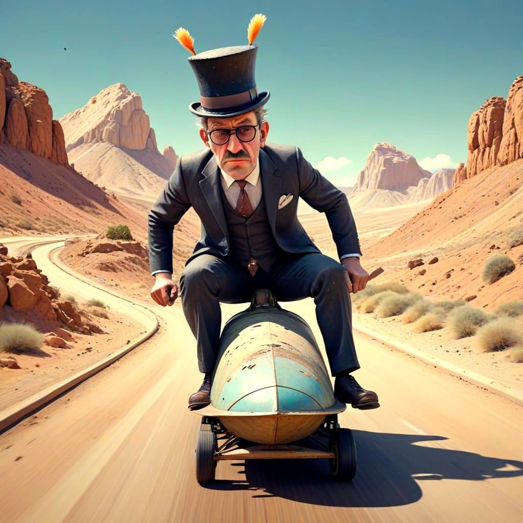 Comically Arrogant British Accountant Rides Battered Bobsled