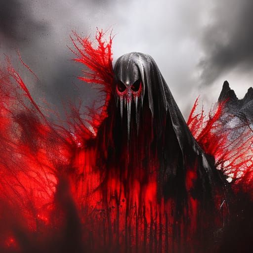 Horrifying Undead Animal in Dark Fantasy Style