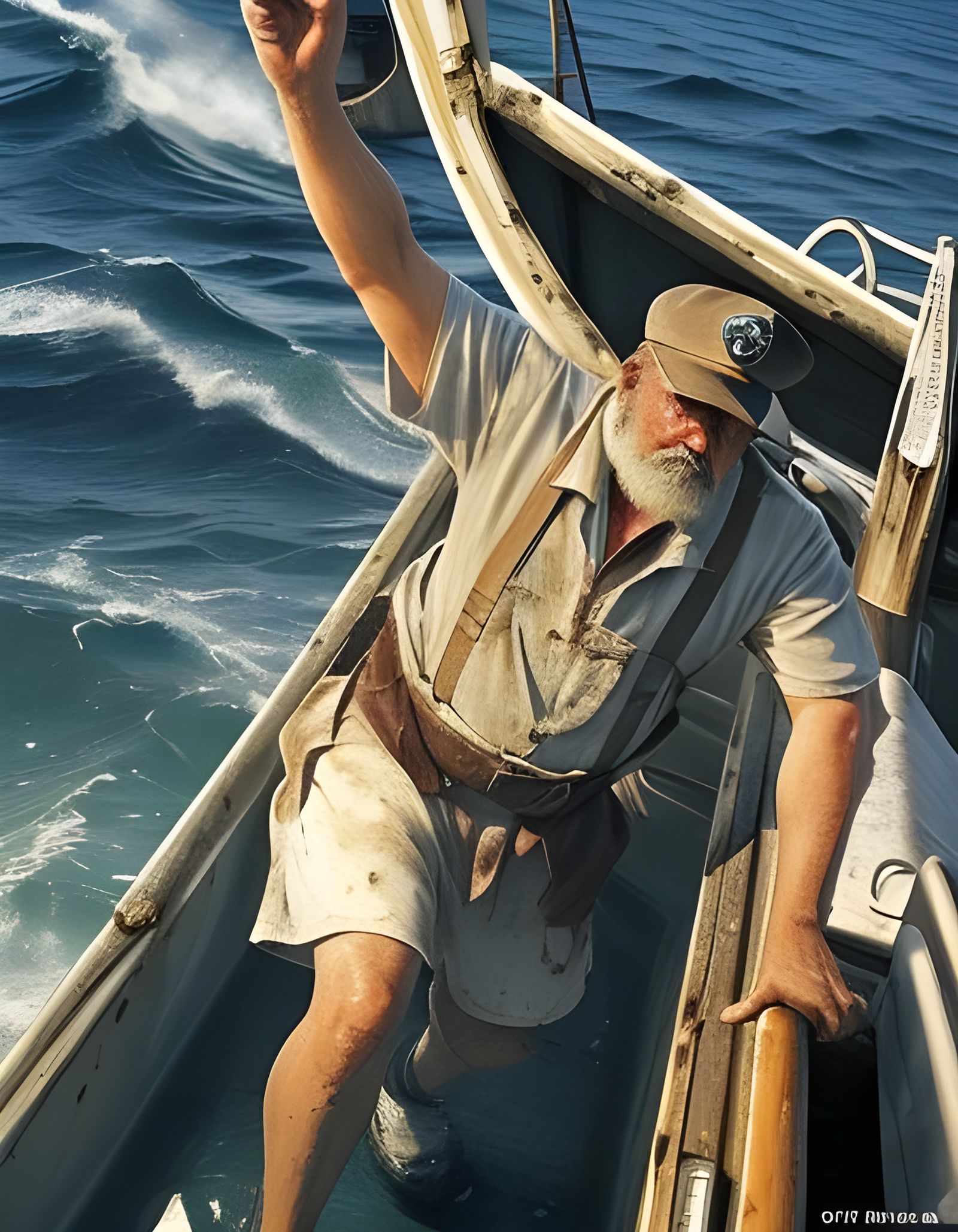 Stormy Seas: A Ship's Tragic Battle