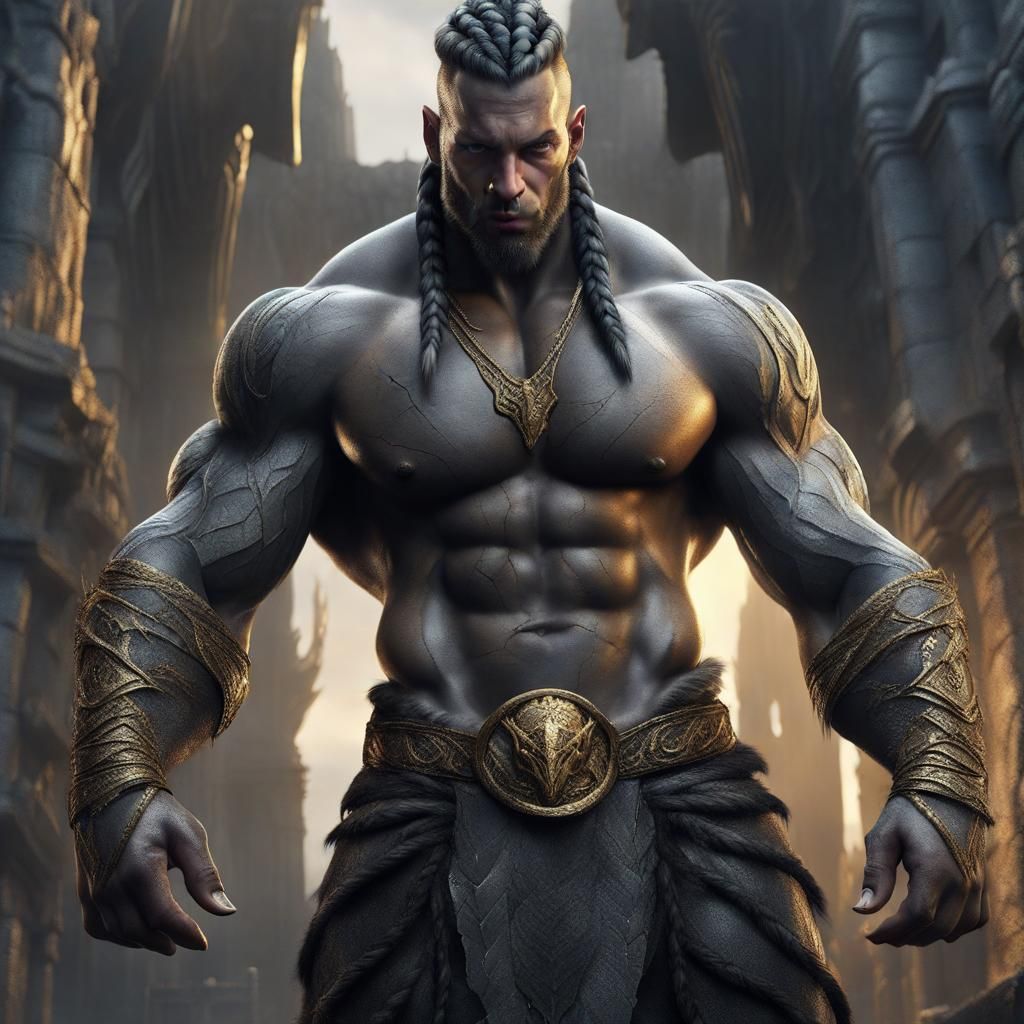 Human gargoyle hybrid